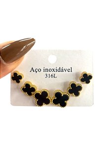 KIT DE BRINCO AB 9 - DOURADO(PRETO)