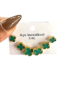 KIT DE BRINCO AB 9 - DOURADO(VERDE)