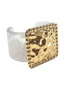 BRACELETE QUADRADO - BRANCO