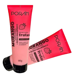 Hidratante Corpo e Rosto Morango - Poran