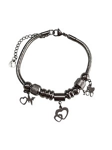 Pulseira Inspiração Pandora - PRATA| V5