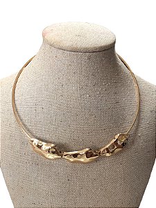 Colar Folheado Dourado- AM12