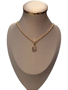 Colar Folheado  Dourado- AN1