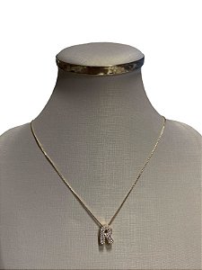 Colar P| Dourado - Letra R