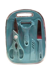 KIT DE FACA REDONDO - AZUL