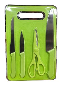 KIT DE FACA QUADRADO - VERDE