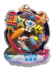 Kit de Borracha Escolar 6 unidades - Astronauta