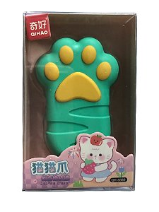 Borracha Pata de Gato - Verde com Amarelo