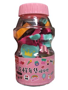 Kit de Borracha Escolar 18 unidades - Acessórios Femininos