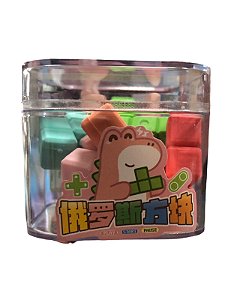 Kit de Borracha Escolar 10 unidades - Jogo de Montar