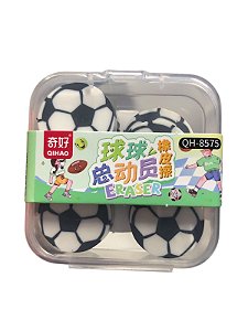 Kit de Borracha Escolar 10 unidades - Bola de Futebol