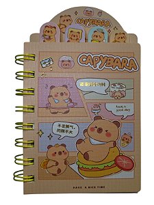 Mini caderno capivara have a Nice time - salmão