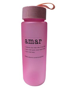 Garrafa Amar - 500ml - Rosa