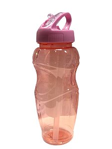 Garrafa Com Suporte de Gelo Rosa - 800ML