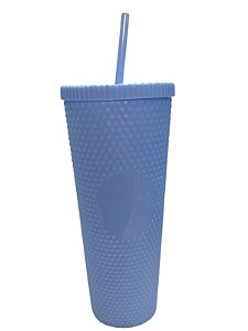 Copo Médio Texturizado Azul - 650ML