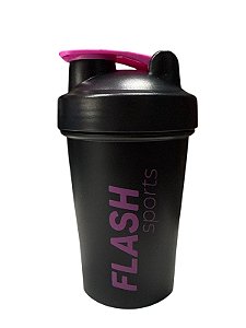 Coqueteleira Preta com rosa - 500ml