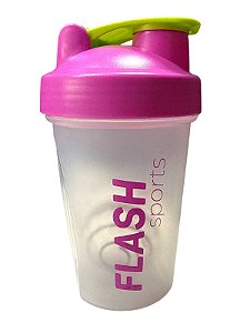 Coqueteleira Transparente com rosa - 500ml