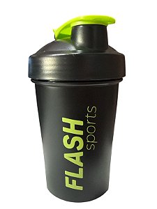 Coqueteleira Preta com verde limão - 500ml