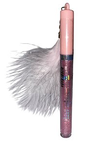 Lip Gloss com Pena - Cor 01