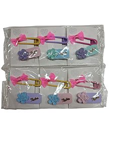 Pacote com 12 Cartelas de Presilhas - M6