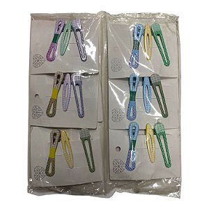 Pacote com 12 Cartelas de Presilhas - M8