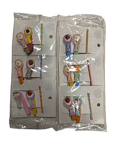 Pacote com 12 Cartelas de Presilhas - M31