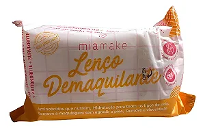 LENÇO DEMAQUILANTE COM COLAGENO E HIDRATANTE -  MIA MAKE