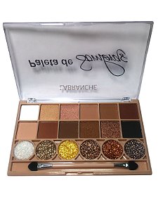 Paleta de Sombra + Glitter 18 Cores COR A - Labranche