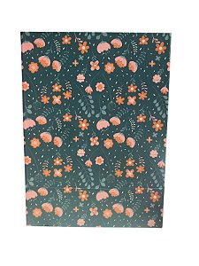 Espelho Retangular C/Suporte Para Mesa - Flores(Verde)