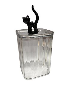 Porta Algodão em Acrílico - Gatinho