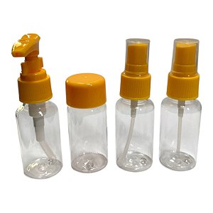 Kit Viagem 4 Peças - Amarelo