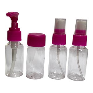 Kit Viagem 4 Peças - Rosa Pink