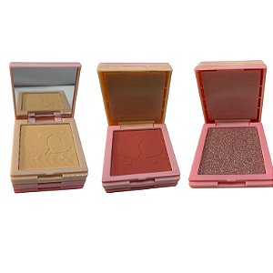 Trio de Pó Compacto, Iluminador e Blush- Cor 01 - Toque Special