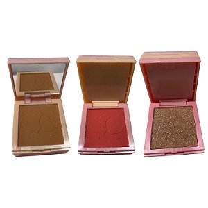 Trio de Pó Compacto, Iluminador e Blush- Cor 04 - Toque Special