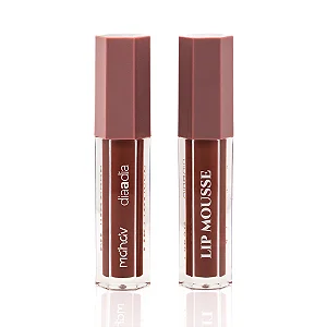 Batom Líquido Lip Mousse Cor Brownie - Mahav