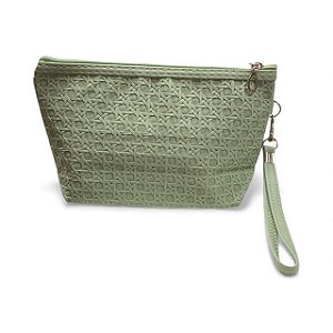 Necessaire Retangular | Texturizada - Verde agua