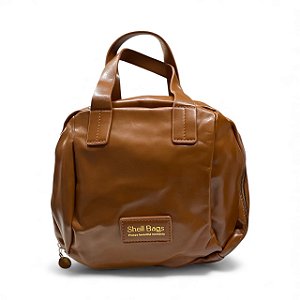 Necessaire Couro | Oval - Marrom