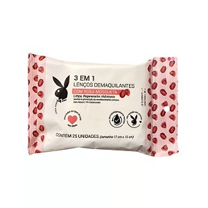 Lenço Demaquilante Rosa Mosqueta - PlayBoy