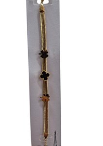 PULSEI DOURADA COM PRETO - HJ23