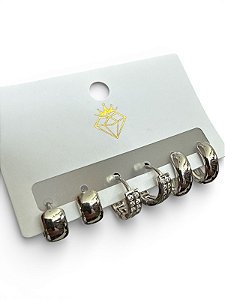 KIT DE BRINCO PRATA - HJ3