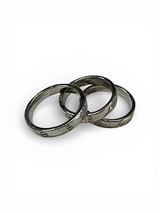Trio de Aneis | Prata ( número 17 )