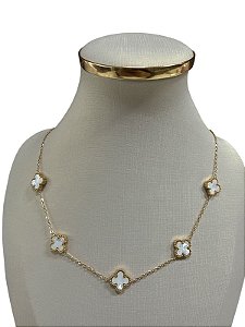 COLAR DOURADO COM BRANCO - HJ11