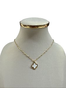 COLAR DOURADO COM BRANCO - HJ12