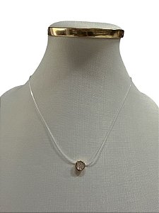COLAR FIO DE NYLON DOURADO - HJ17