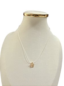 COLAR FIO DE NILON DOURADO - HJ15