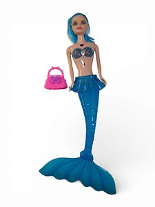 Boneca Sereia - Azul