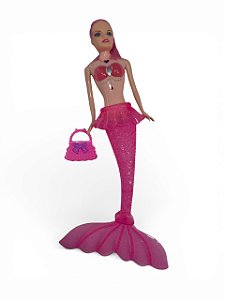 Boneca Sereia - Rosa