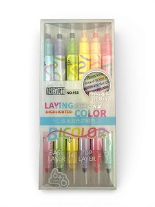 Marca Texto duplo 6 Unidades | NO.953