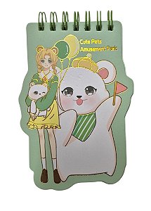Mini Caderno - Menina Verde