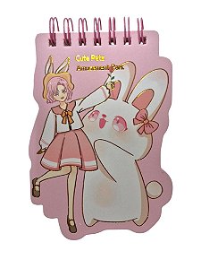 Mini Caderno - Menina Rosa